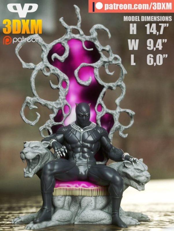 Chibi STL 漫威 黑豹-P站图纸收藏馆