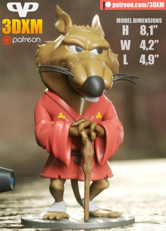 Chibi STL 忍者神龟 斯普林特-P站图纸收藏馆