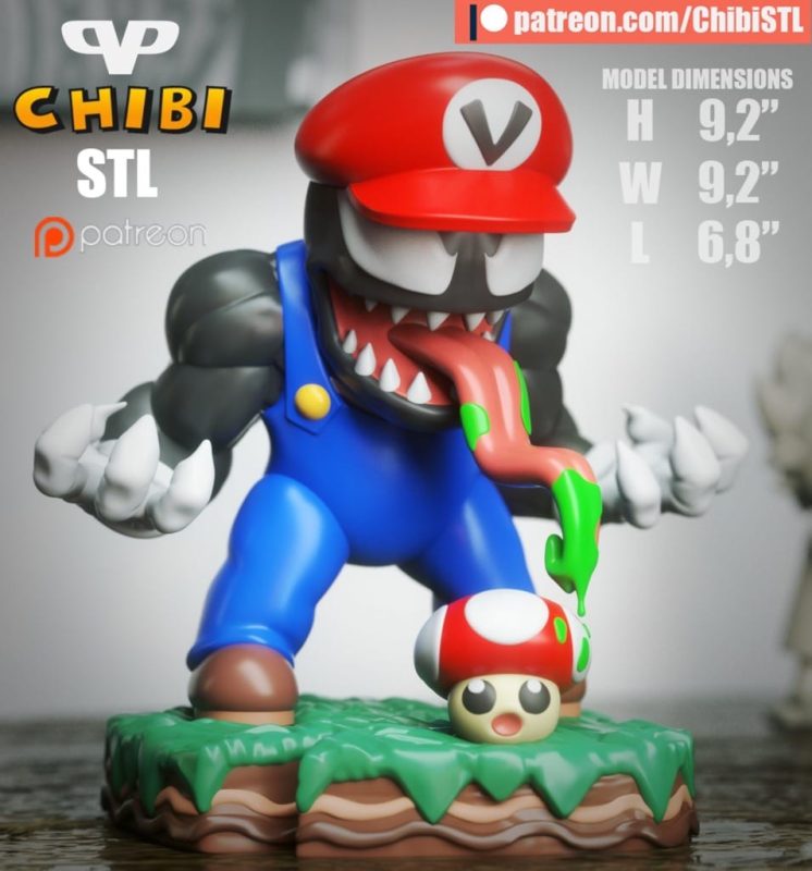 Chibi STL 超级马里奥-P站图纸收藏馆