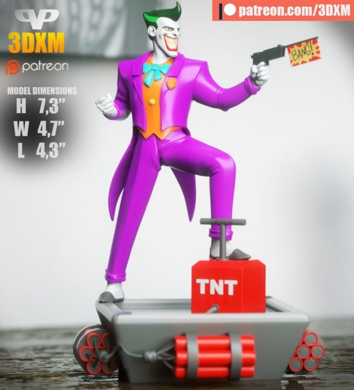 Chibi STL DC漫画 小丑-P站图纸收藏馆