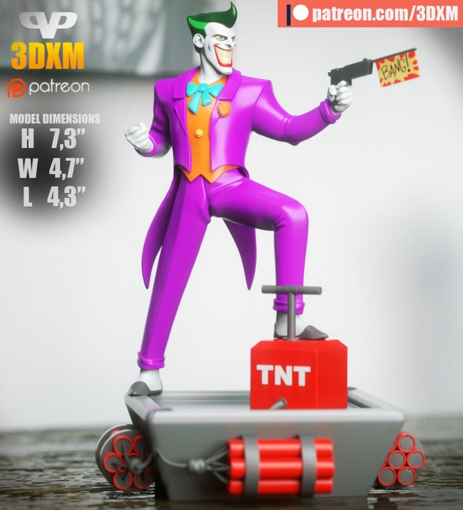 Chibi STL DC漫画 小丑-P站图纸收藏馆