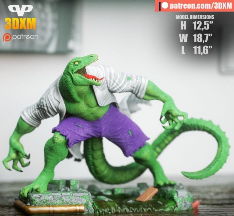 Chibi STL 漫威 蜥蜴教授-P站图纸收藏馆