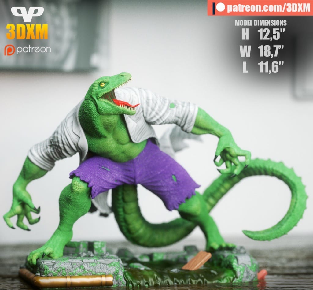 Chibi STL 漫威 蜥蜴教授-P站图纸收藏馆