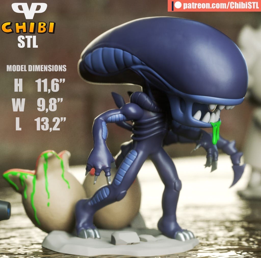 Chibi STL 异形-P站图纸收藏馆