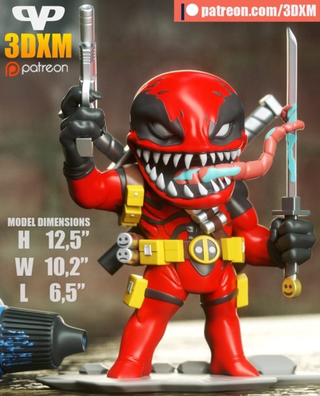 Chibi STL 漫威 毒液-P站图纸收藏馆