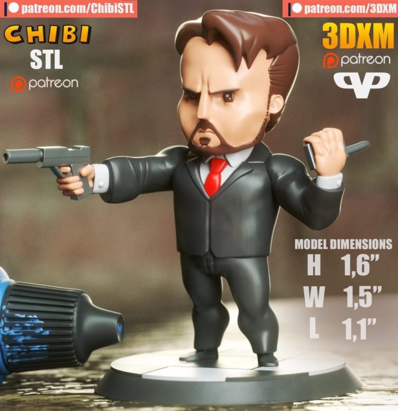 Chibi STL 虎胆龙威 汉斯·格鲁博-P站图纸收藏馆