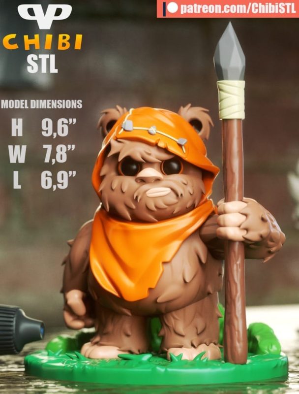 Chibi STL 星球大战 伊沃克人-P站图纸收藏馆