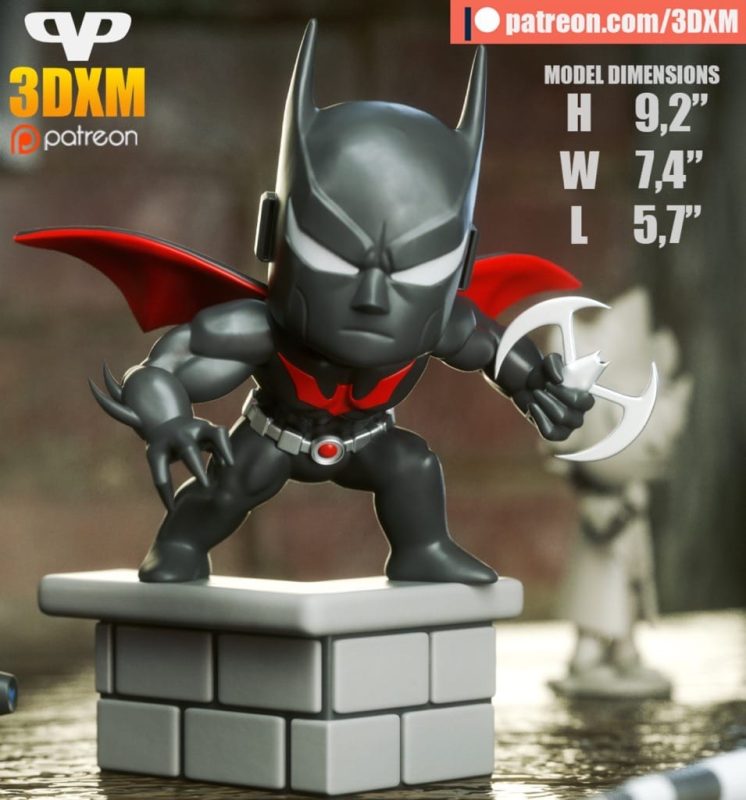 Chibi STL DC漫画 未来蝙蝠侠-P站图纸收藏馆