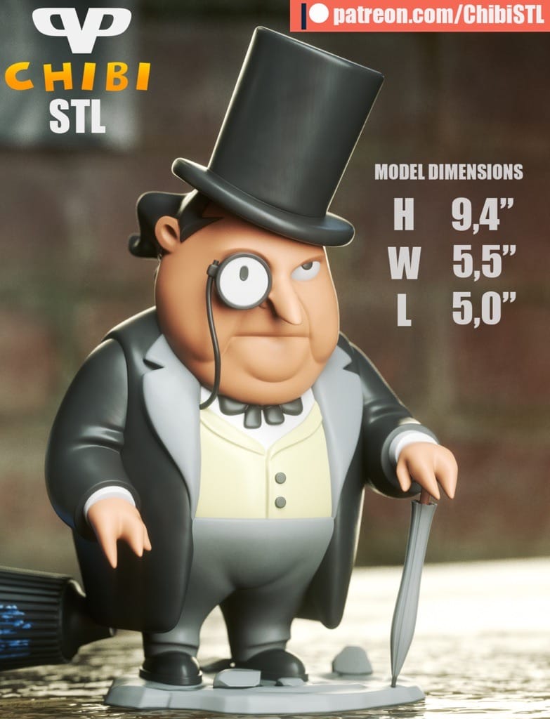 Chibi STL DC漫画 企鹅人-P站图纸收藏馆