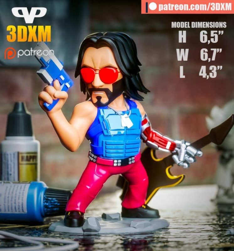 Chibi STL 强尼·银手-P站图纸收藏馆