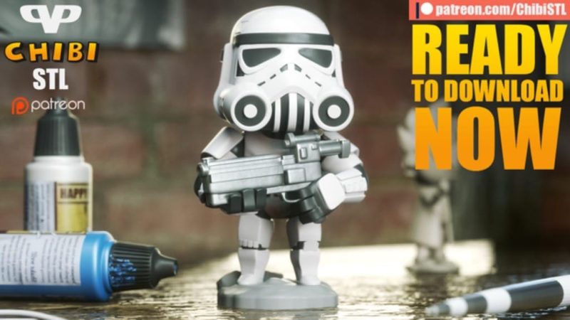 Chibi STL 星球大战 帝国冲锋队-P站图纸收藏馆