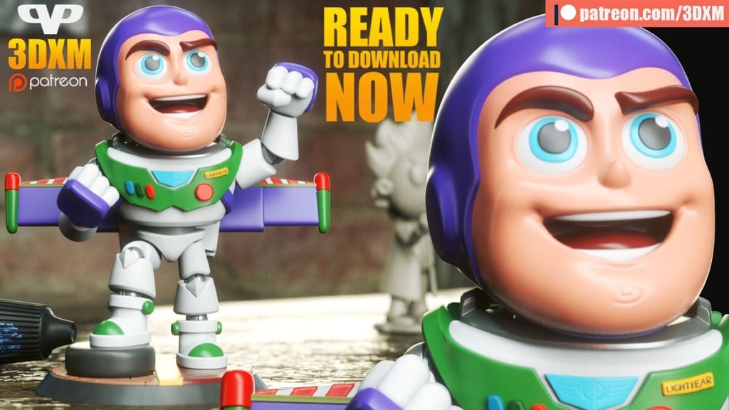 Chibi STL 玩具总动员 巴斯光年-P站图纸收藏馆