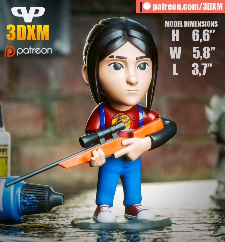 Chibi STL 最后生还者 艾莉-P站图纸收藏馆