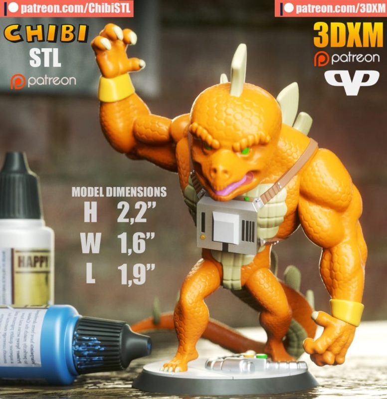 Chibi STL 漫威 文森特·斯特格隆-P站图纸收藏馆