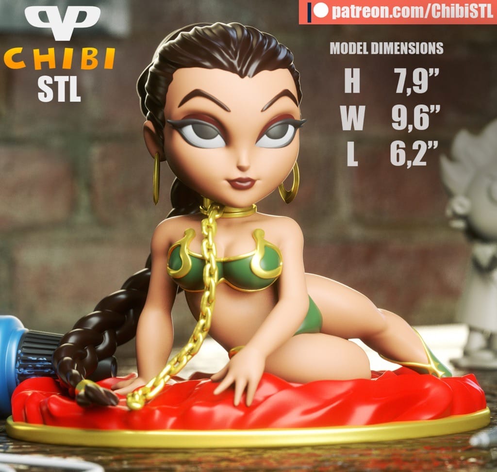 Chibi STL 星球大战 莱娅公主-P站图纸收藏馆