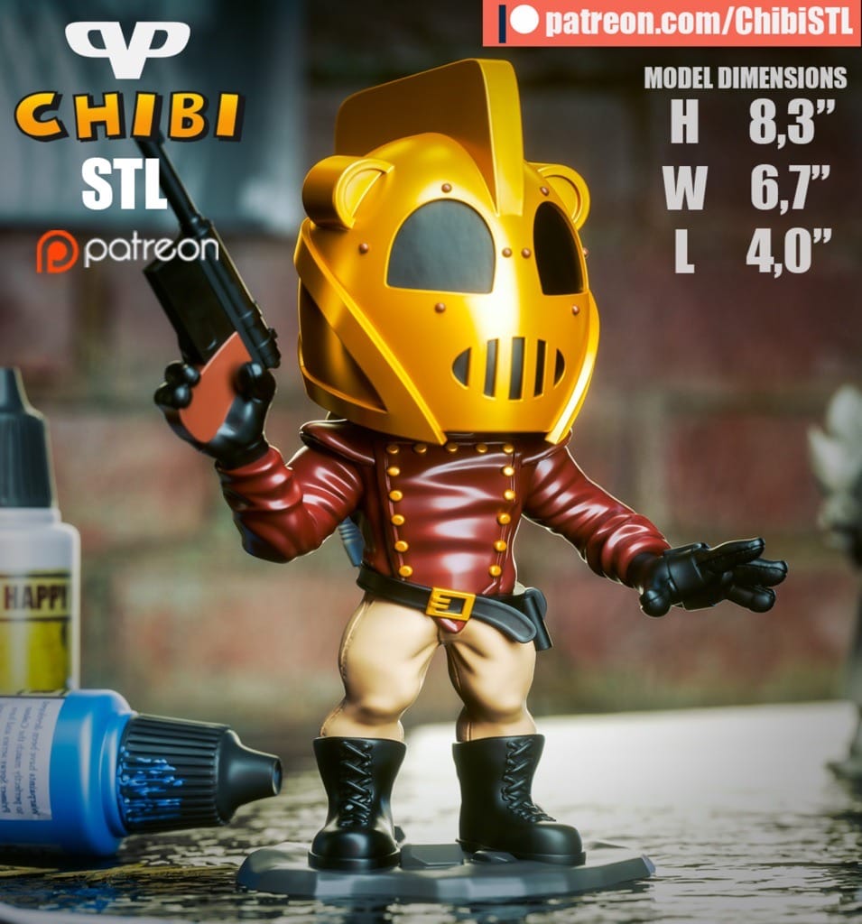 Chibi STL 火箭手-P站图纸收藏馆