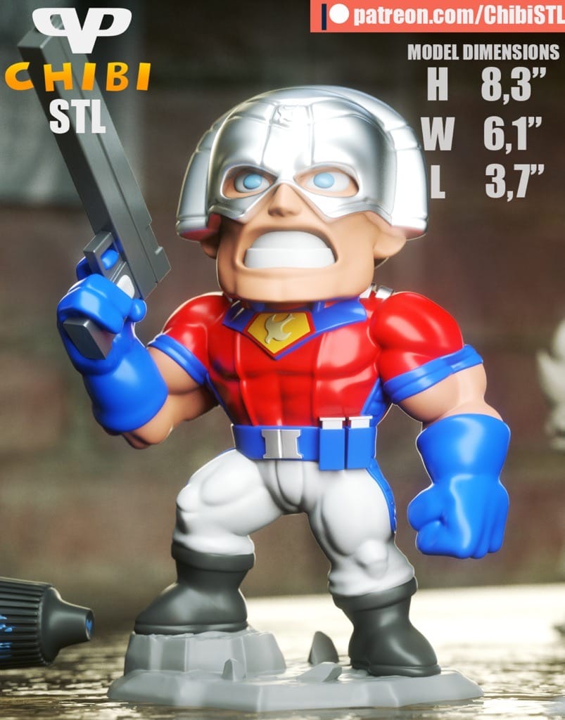 Chibi STL DC漫画 和平使者-P站图纸收藏馆