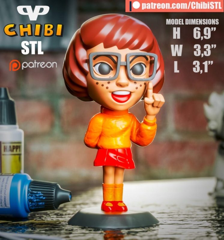 Chibi STL 史酷比狗 维尔玛-P站图纸收藏馆