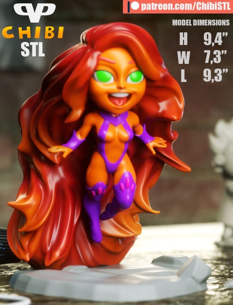 Chibi STL DC漫画 星火-P站图纸收藏馆