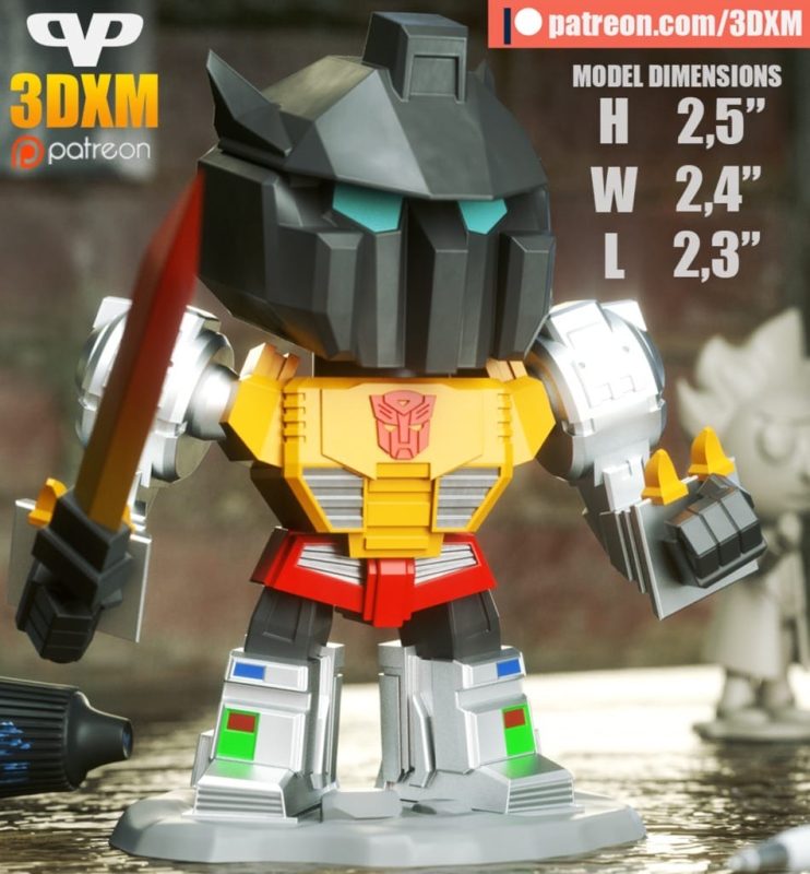 Chibi STL 变形金刚 钢锁-P站图纸收藏馆