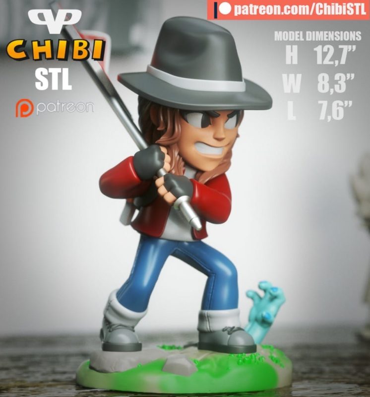 Chibi STL 行尸走肉 玛姬-P站图纸收藏馆