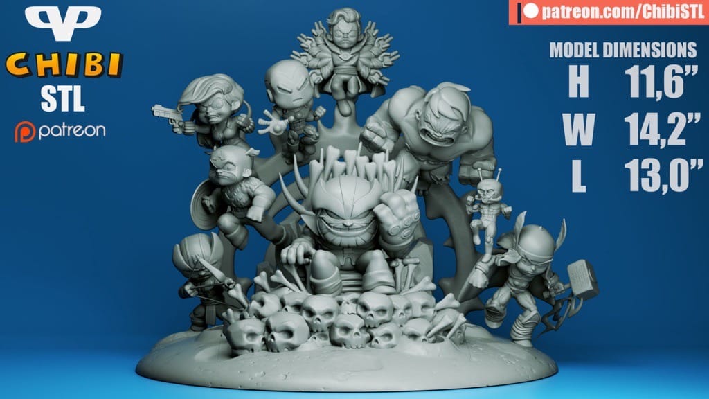 图片[10]-Chibi STL 漫威 复仇者联盟合集-P站图纸收藏馆