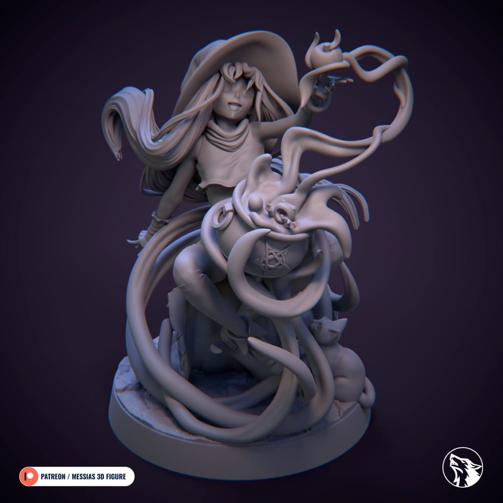 Messias 3D 万圣节的女巫-P站图纸收藏馆