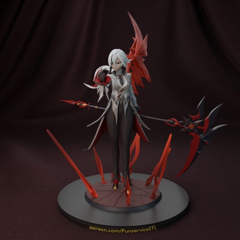 FunserviceSTL 原神 阿蕾奇诺-P站图纸收藏馆