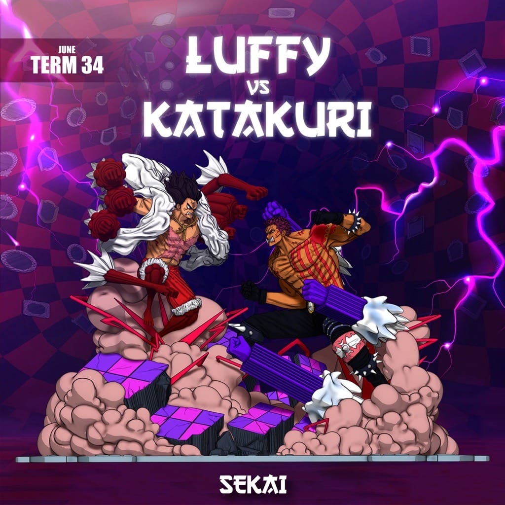 Sekai 海贼王 蛇男路飞 VS 夏洛特·卡塔库利-P站图纸收藏馆