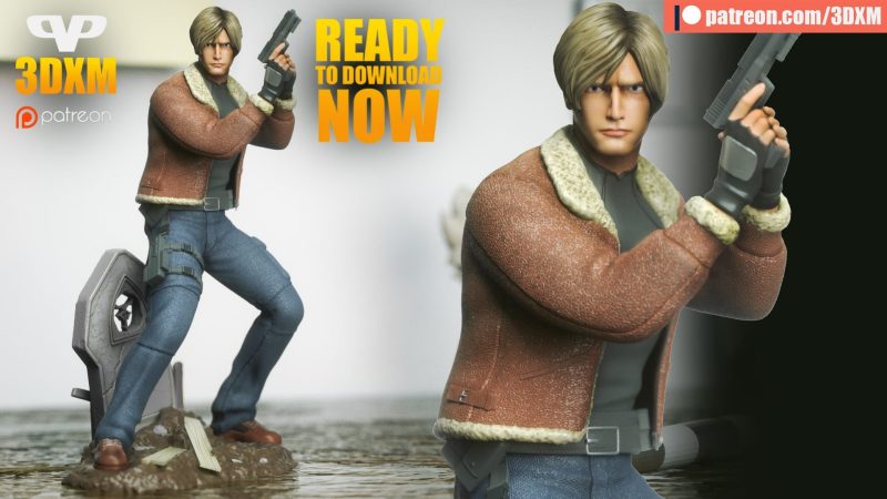 Chibi STL 生化危机 里昂-P站图纸收藏馆