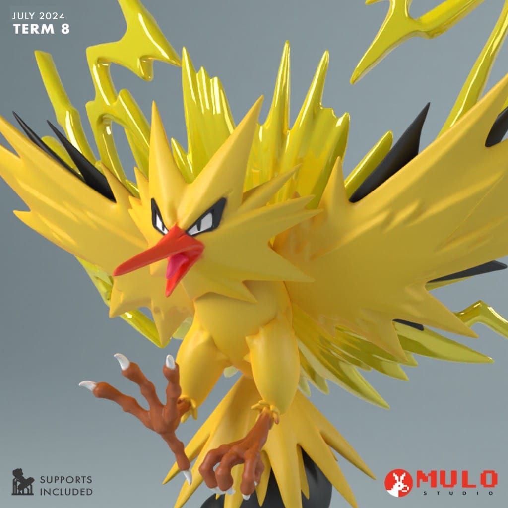 精灵宝可梦 闪电鸟-P站图纸收藏馆