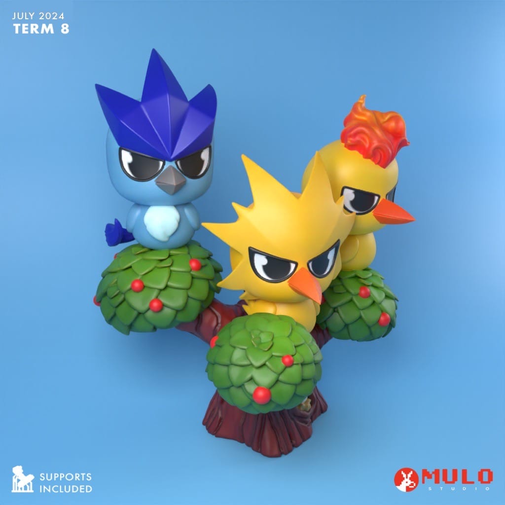 精灵宝可梦 三鸟组-P站图纸收藏馆