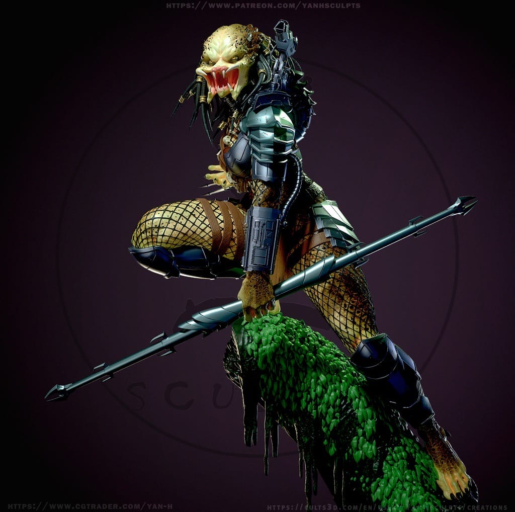 Yan H 异形大战铁血战士 野口真知子-P站图纸收藏馆