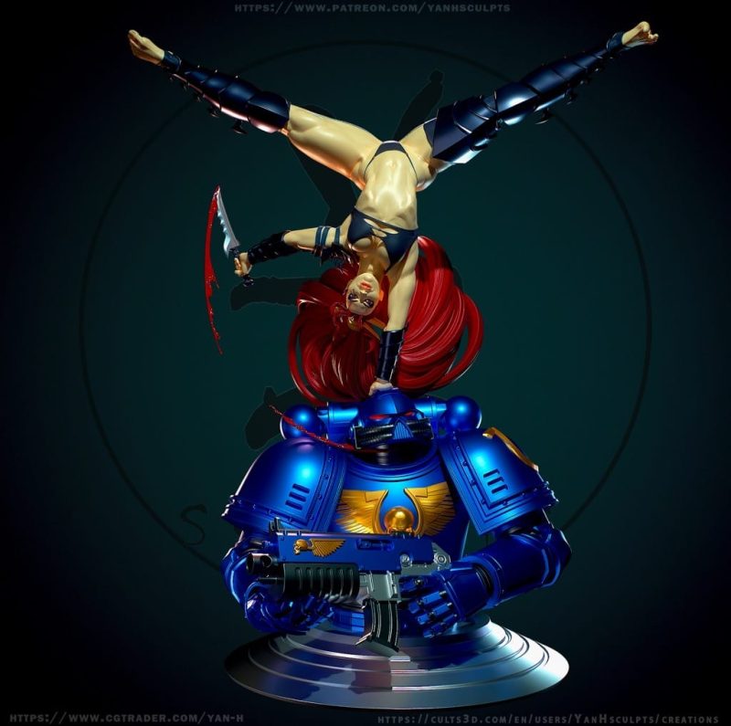 Yan H 战锤40K 莱利丝·赫斯佩拉-P站图纸收藏馆