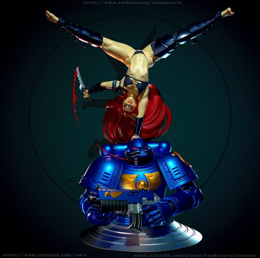 Yan H 战锤40K 莱利丝·赫斯佩拉-P站图纸收藏馆