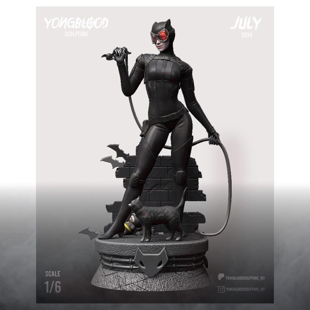 Yongblood Sculpture DC漫画 猫女-P站图纸收藏馆