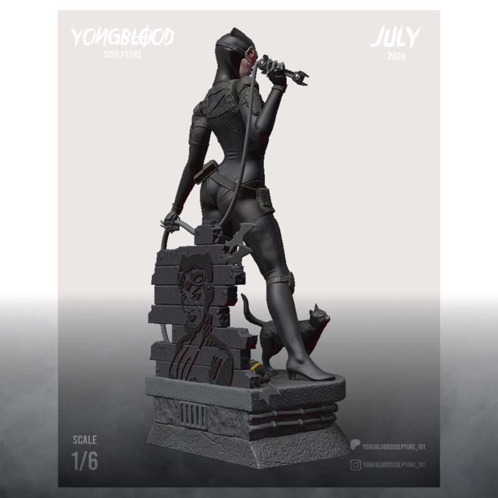 图片[2]-Yongblood Sculpture DC漫画 猫女-P站图纸收藏馆