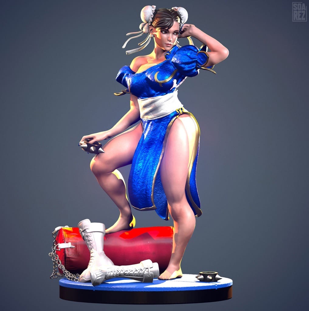 Soarez3D 街头霸王 春丽-P站图纸收藏馆