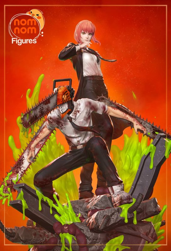 NomNom 链锯人 电次和玛奇玛-P站图纸收藏馆