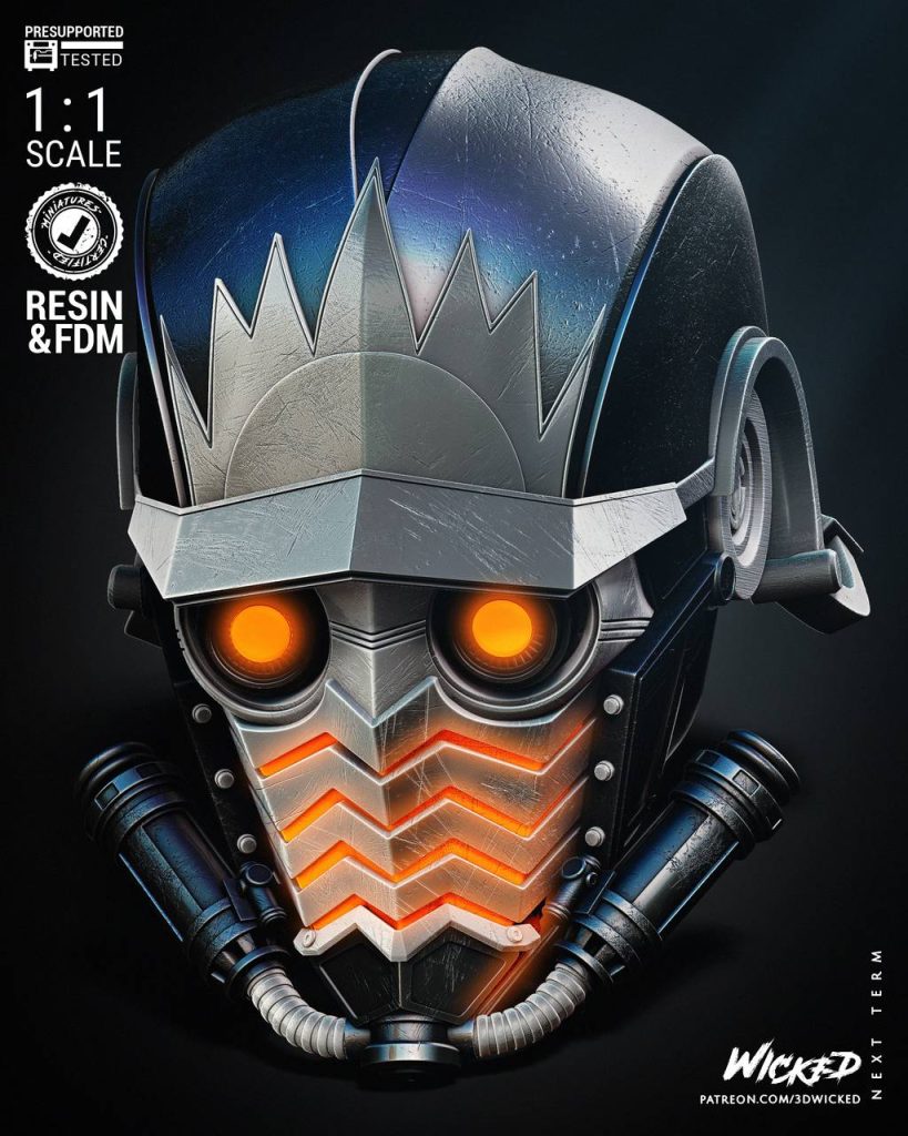 图片[2]-3DWicked 漫威 星爵头盔-P站图纸收藏馆