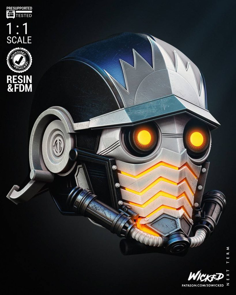图片[3]-3DWicked 漫威 星爵头盔-P站图纸收藏馆
