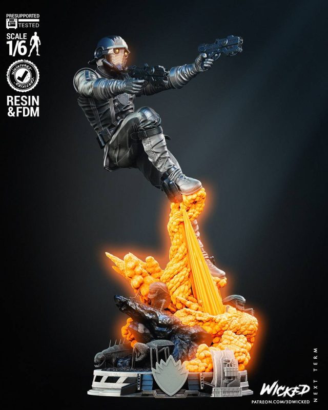 3DWicked 漫威 星爵-P站图纸收藏馆