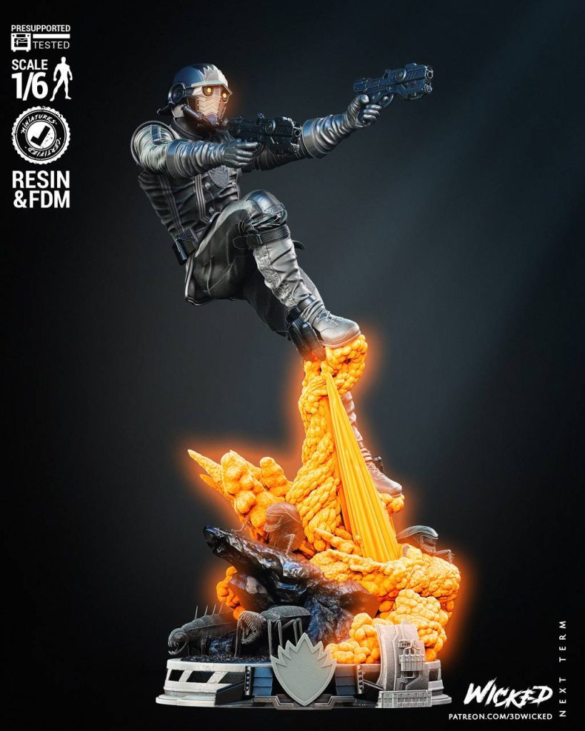 3DWicked 漫威 星爵-P站图纸收藏馆