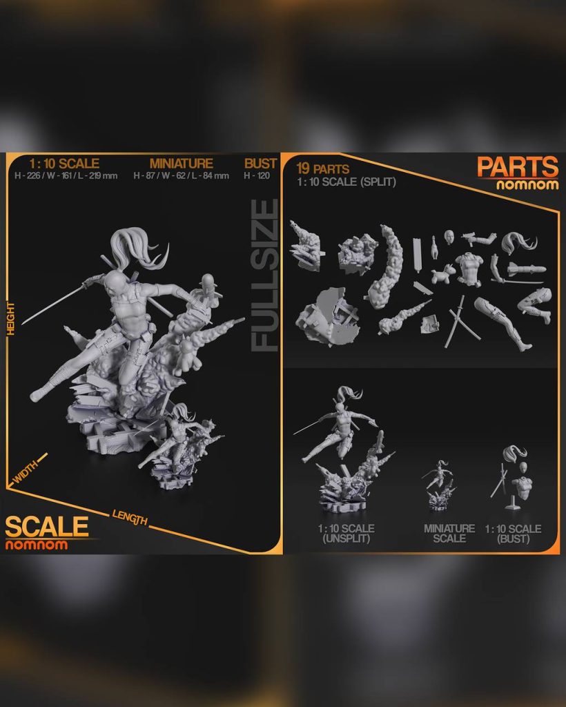 图片[4]-NomNom 漫威 女死侍-P站图纸收藏馆