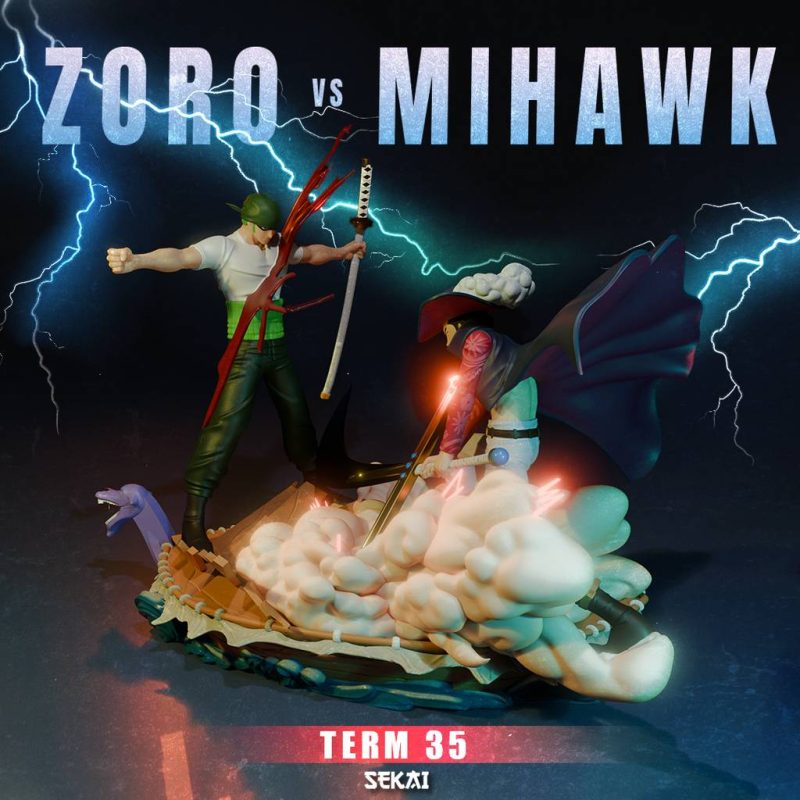 Sekai 海贼王 索隆vs 米霍克-P站图纸收藏馆