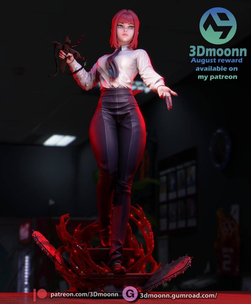 3Dmoonn 电锯人 玛奇玛-P站图纸收藏馆