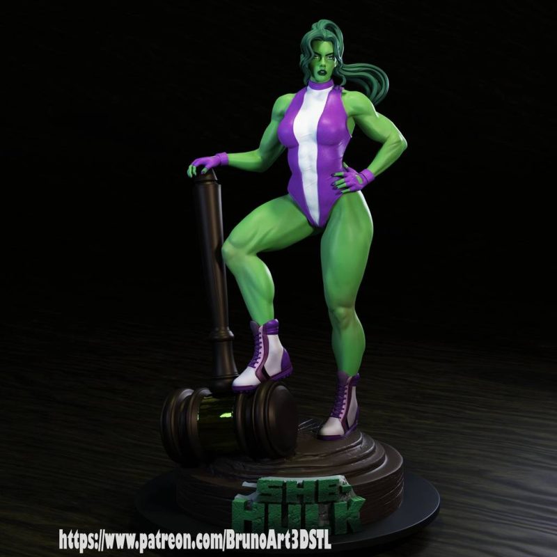 BrunoArt3D 漫威 女绿巨人-P站图纸收藏馆