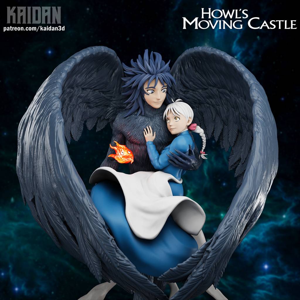 图片[2]-Kaidan 哈尔的移动城堡 苏菲和哈尔-P站图纸收藏馆