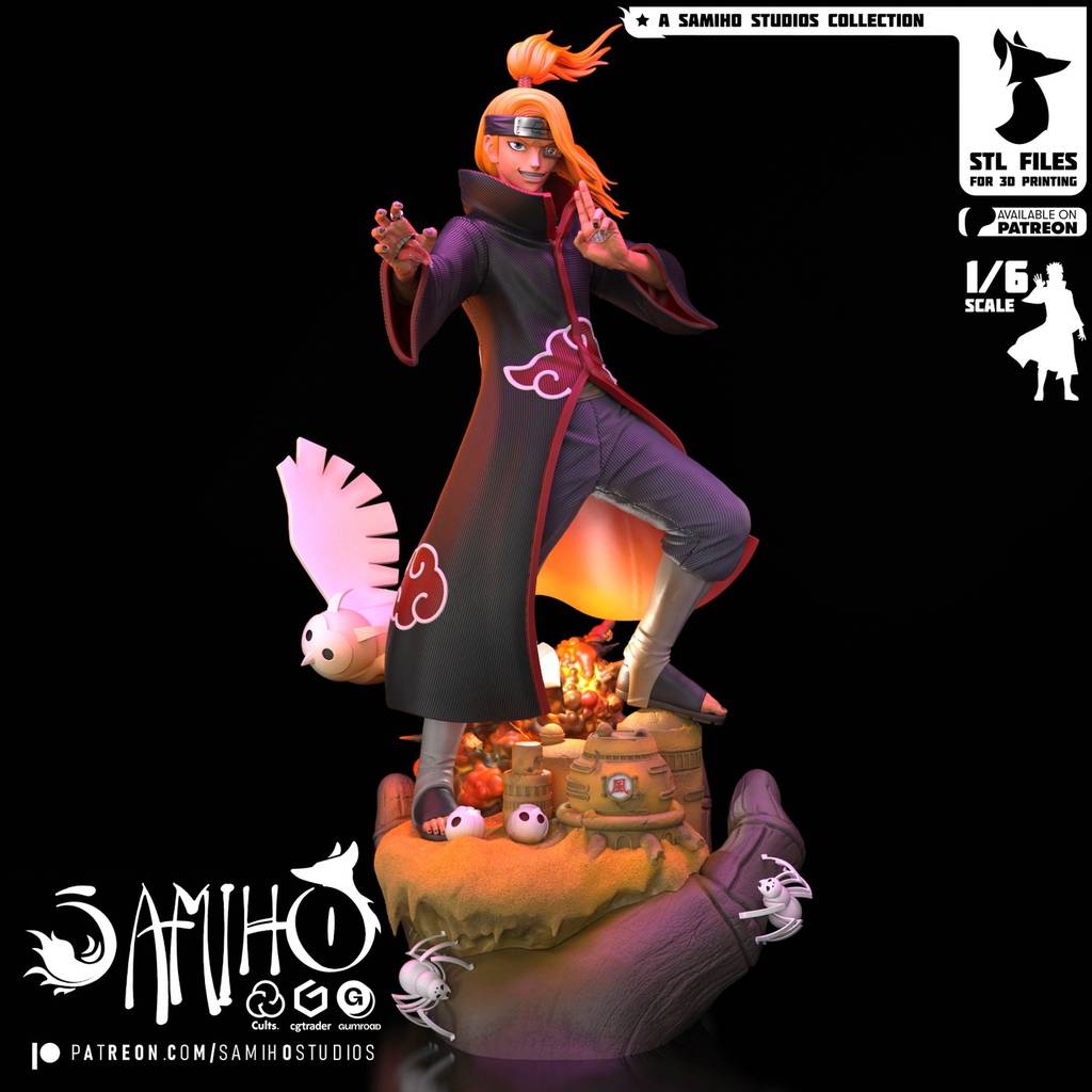 Samiho 火影忍者 迪达拉-P站图纸收藏馆