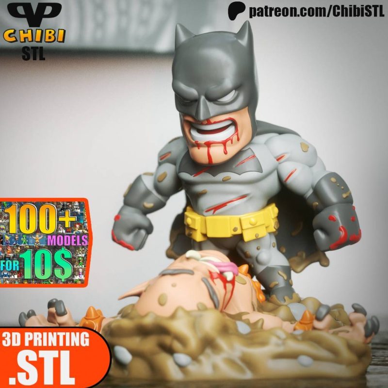 Chibi STL DC漫画 蝙蝠侠-P站图纸收藏馆